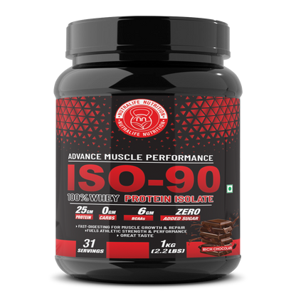 ISO-90 : 100% WHEY PROTEIN ISOLATE